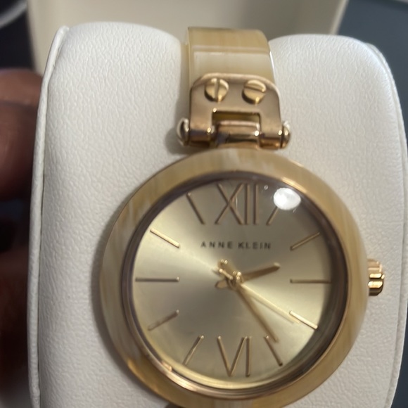 Anne Klein Gold Tone and Ivory Bracelet Watch - Picture 5 of 5